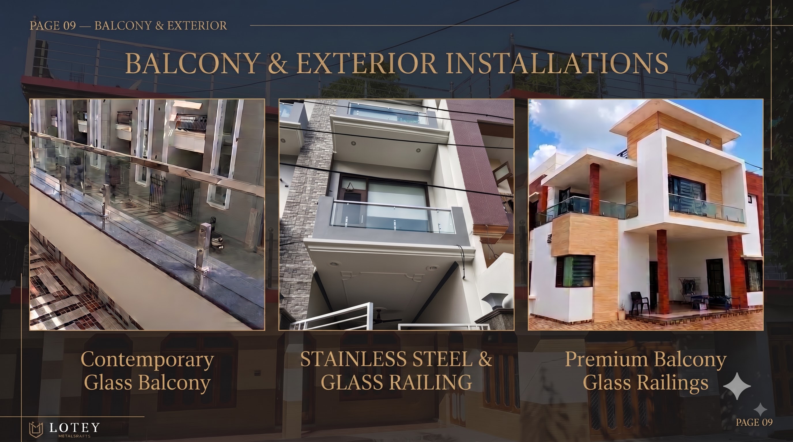 Spiral balustrade installation